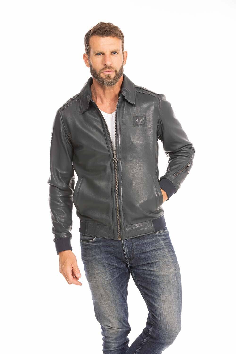 blouson cuir homme navy jacky style pilote (11)