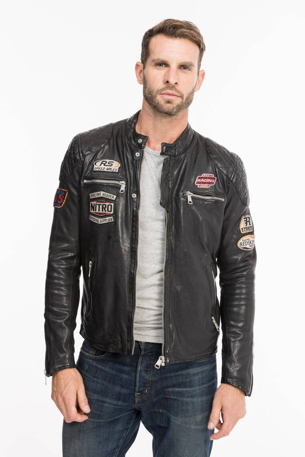 blouson cuir homme redskins noir rf 132 (1)