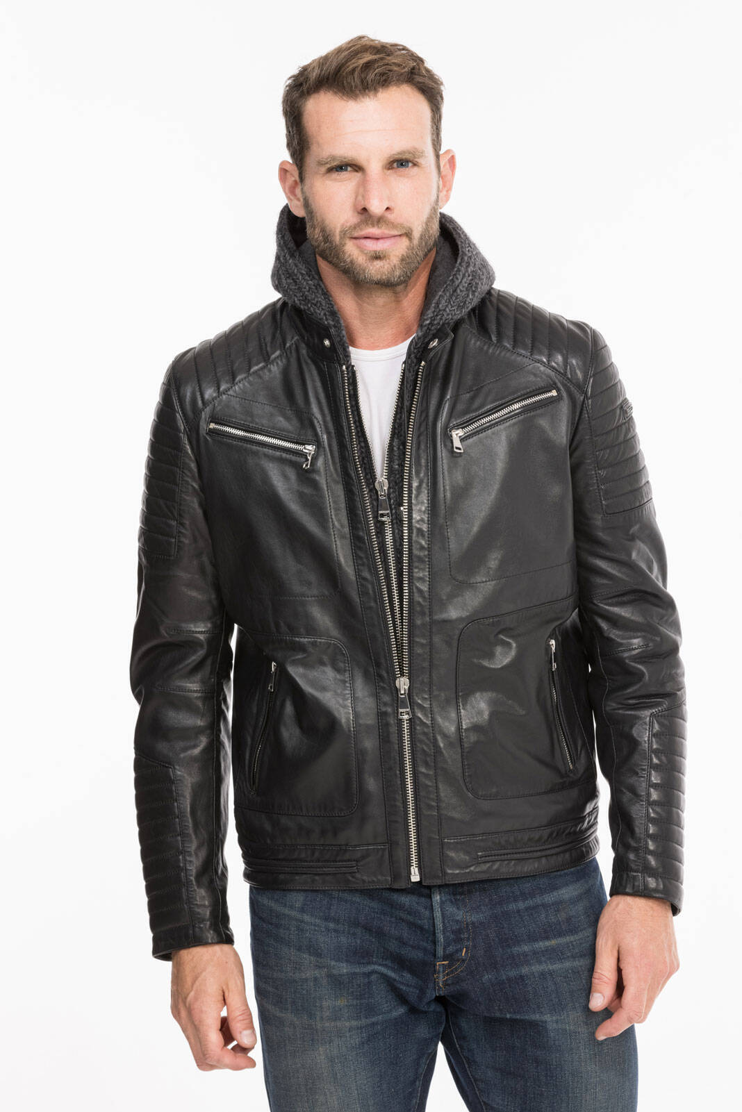 blouson cuir homme redskins r�f 136 noir byron  (13)