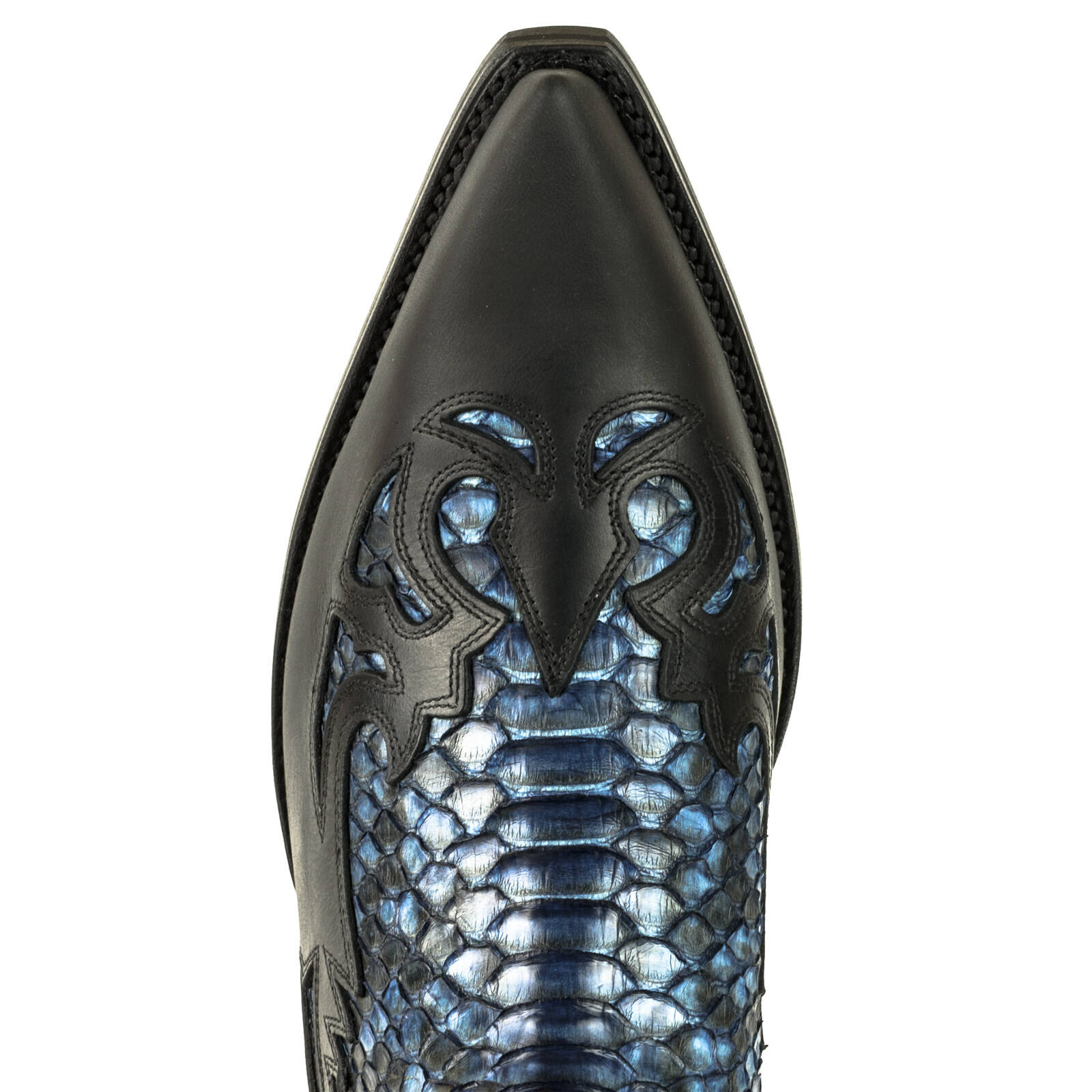 bota-cowboy-modelo-1935-C-MEX-crazy-old-negro-piton-nature-azul-7