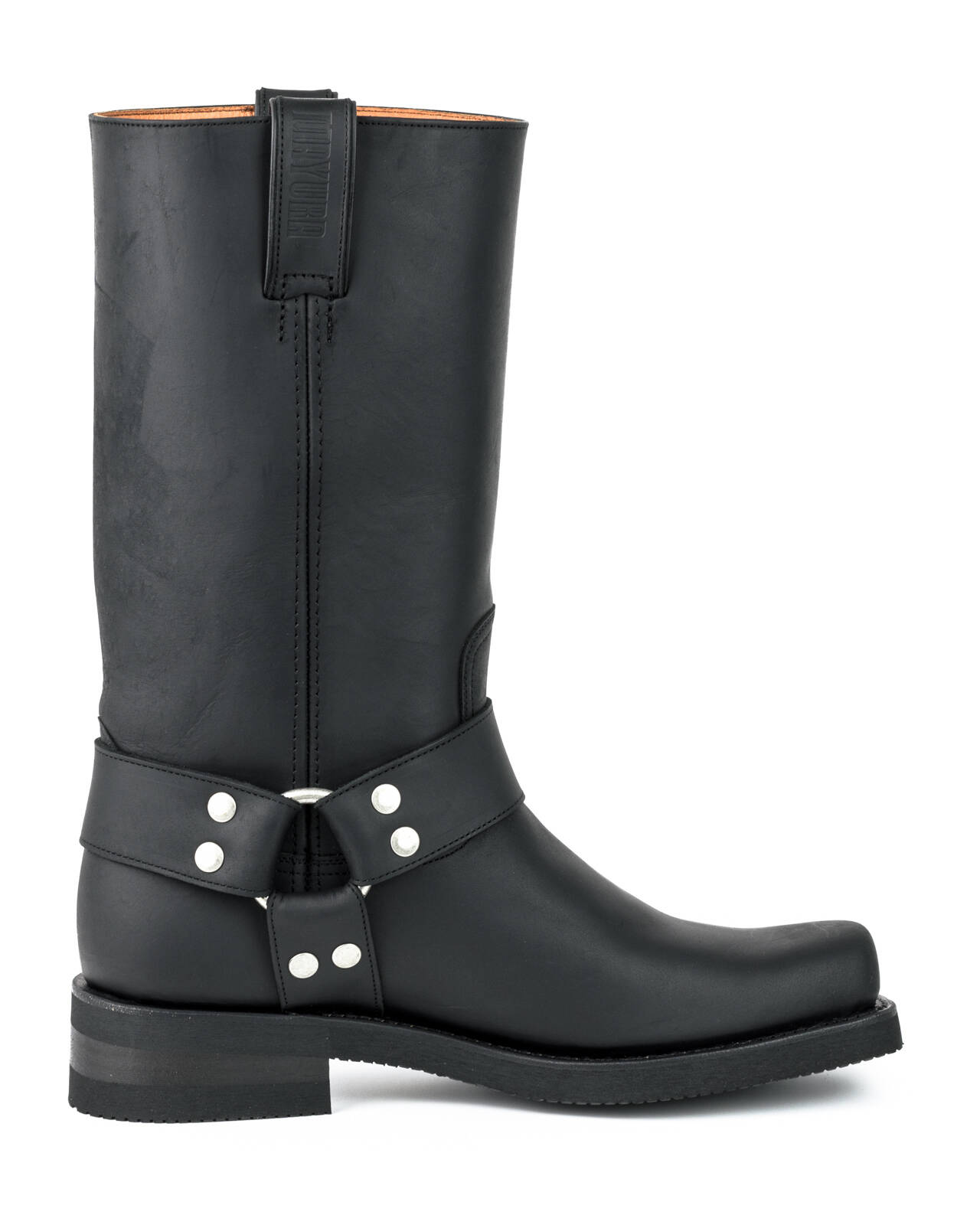 bottes cuir biker mayura crazy old negro réf 101 (7)