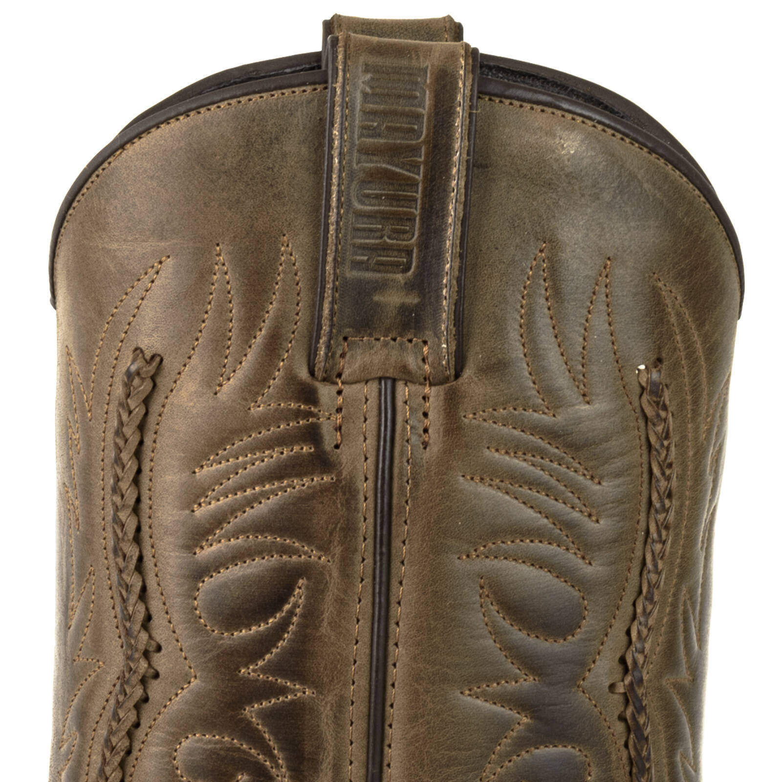 bottes cuir biker mayura crazy old sadale réf 208 (3)