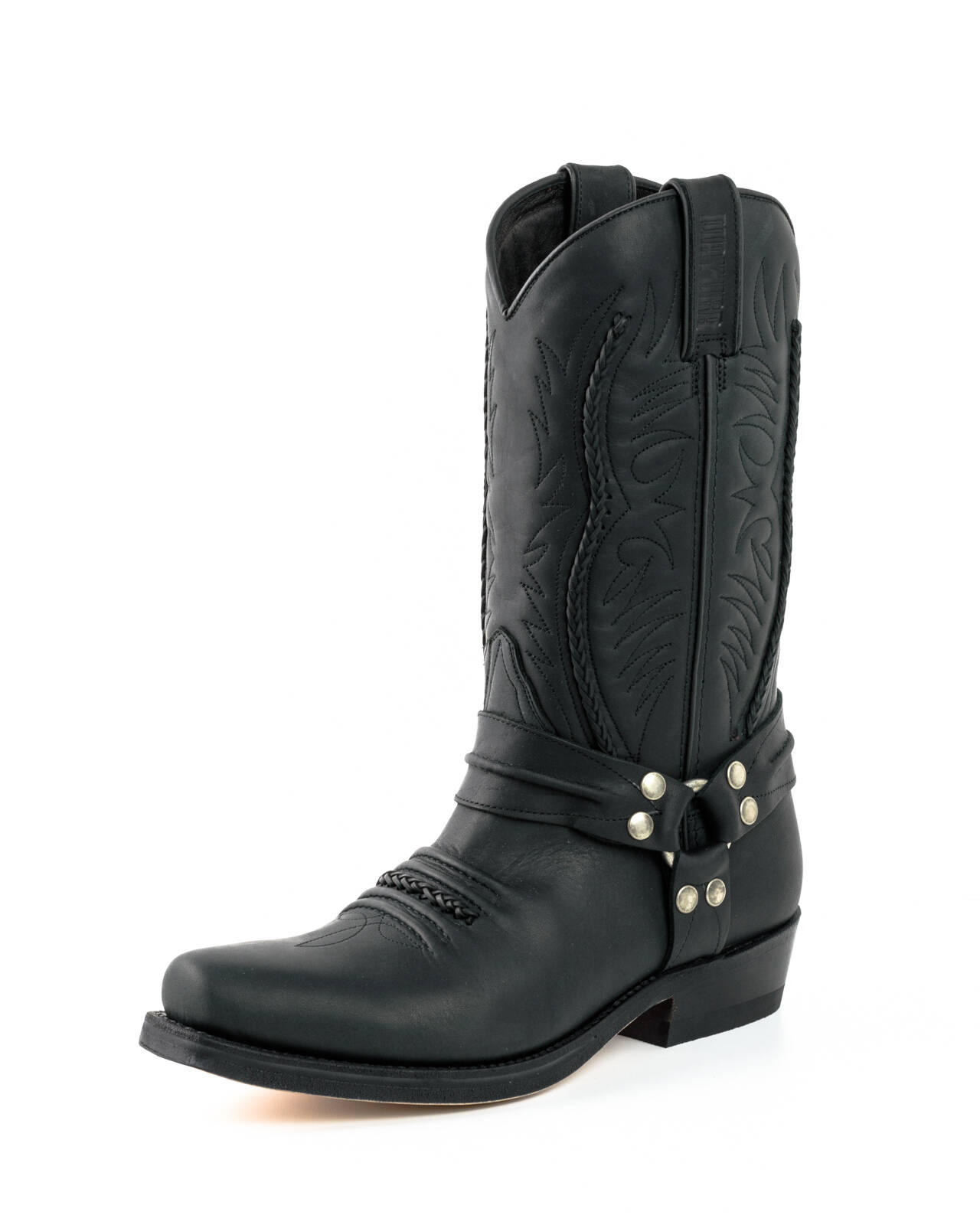 bottes cuir mayura biker crazy old negro réf 209 (1)