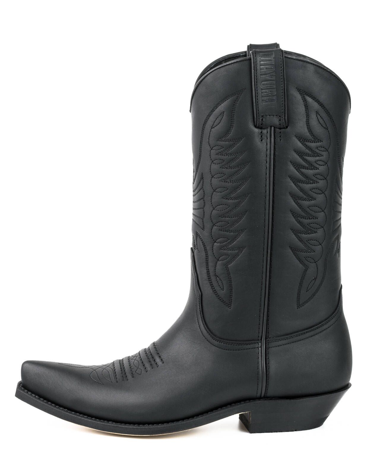 bottes cuir mayura cowboy pull grass negro réf 219 (2)
