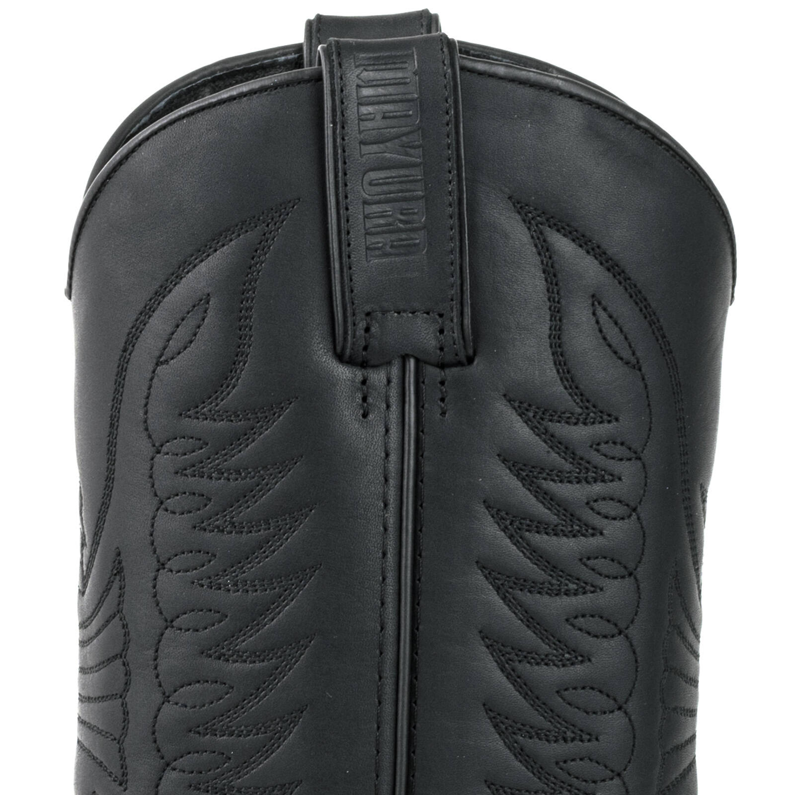 bottes cuir mayura cowboy pull grass negro réf 219 (3)