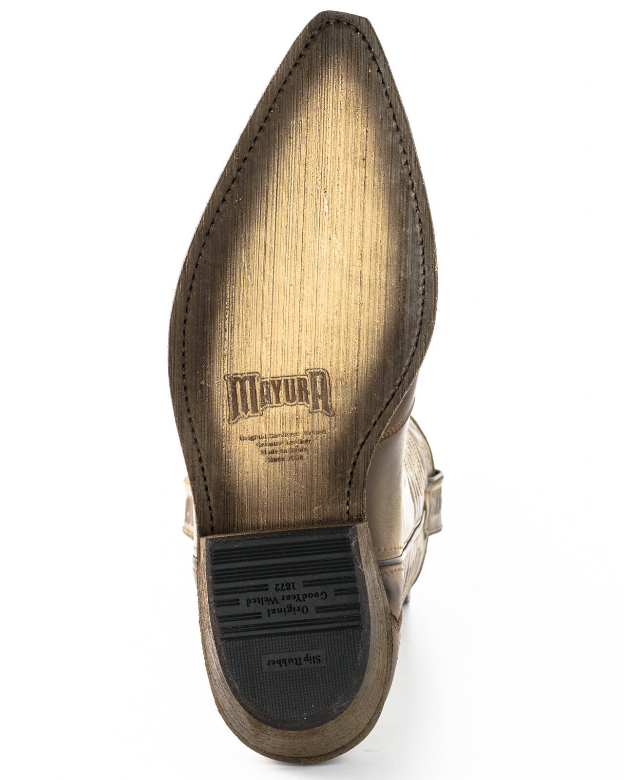 bottes cuir mayura cowboy stbu taupe réf 255 (8)