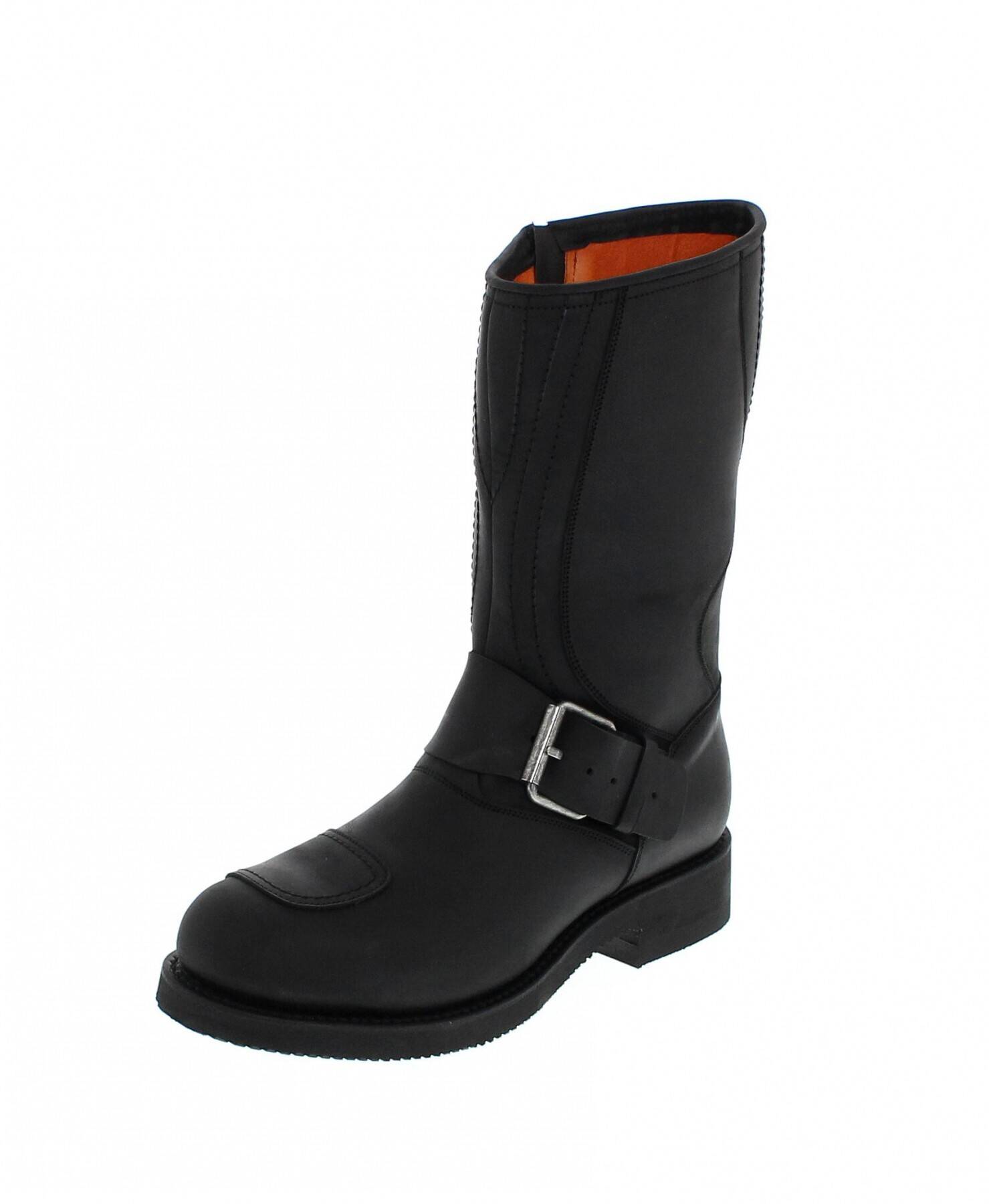 bottes cuir moto mayura crazy old negro réf 113 (1)