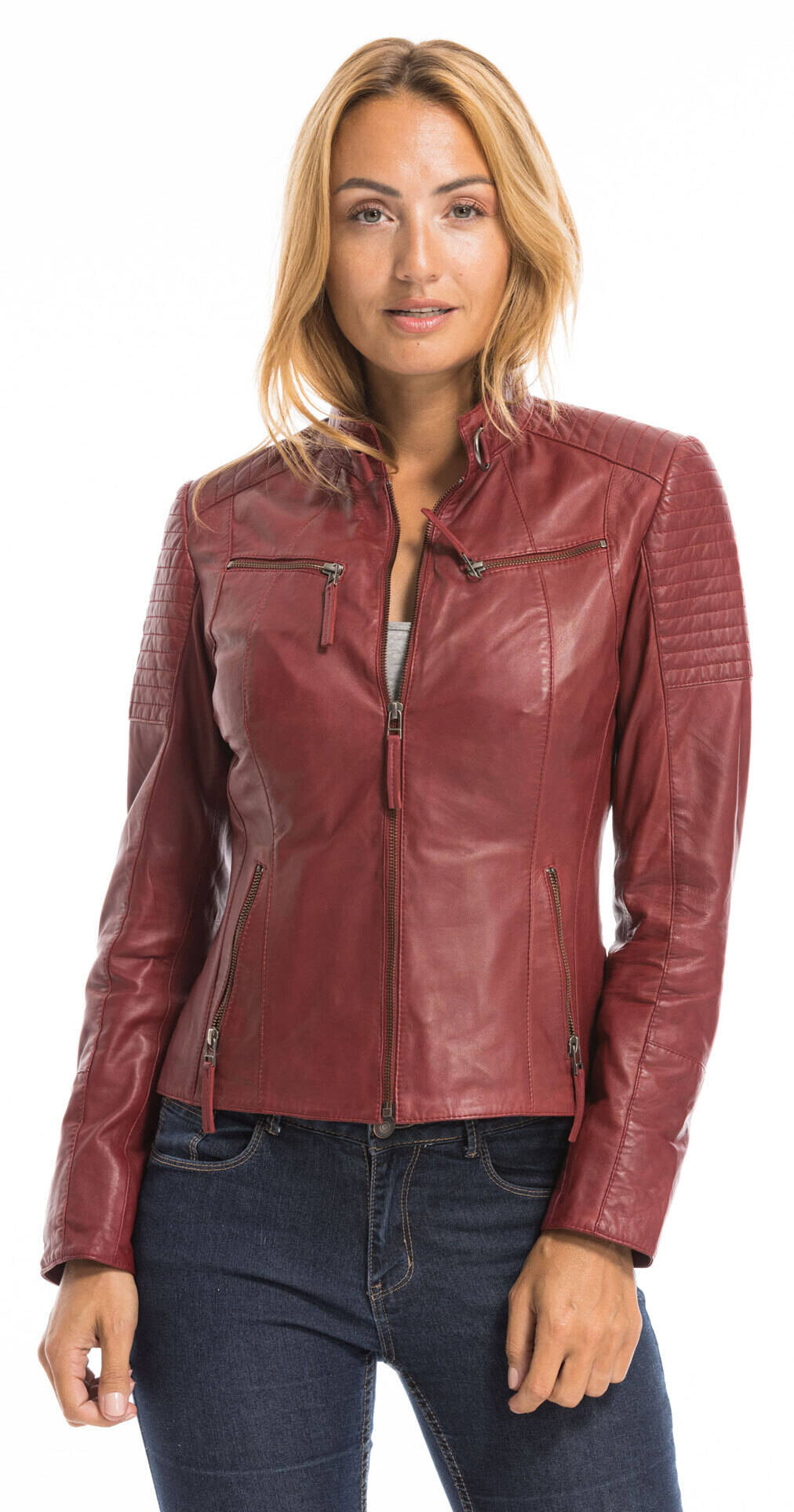 Gilet In Pelle Da Motociclista Stile SOA Per Donna - Look Rock E Ribelle - Foto 9