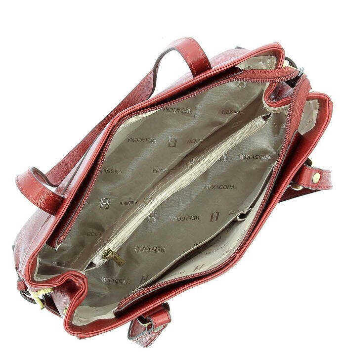 maroquinerie femme sac cuir 111322B carmin doublure