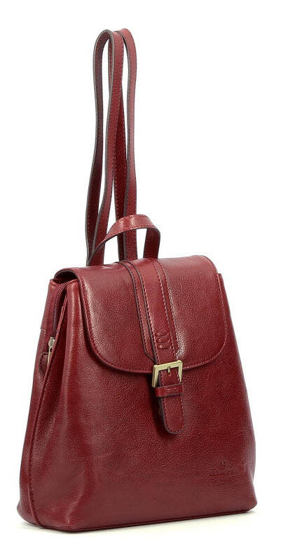 maroquinerie femme sac cuir 112914 carmin biais