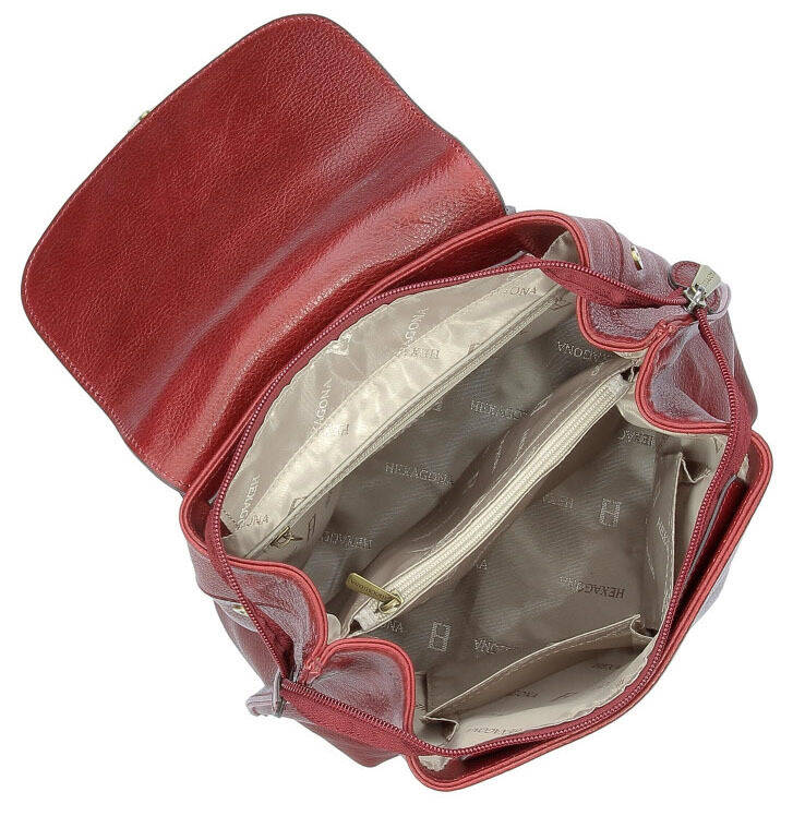 maroquinerie femme sac cuir 112914 carmin doublure