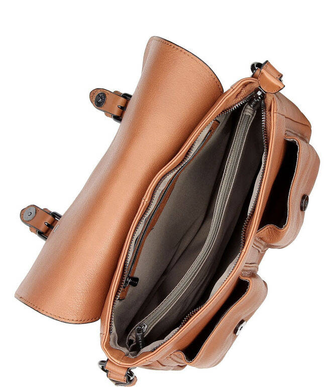 maroquinerie femme sac cuir 415366 terre doublure