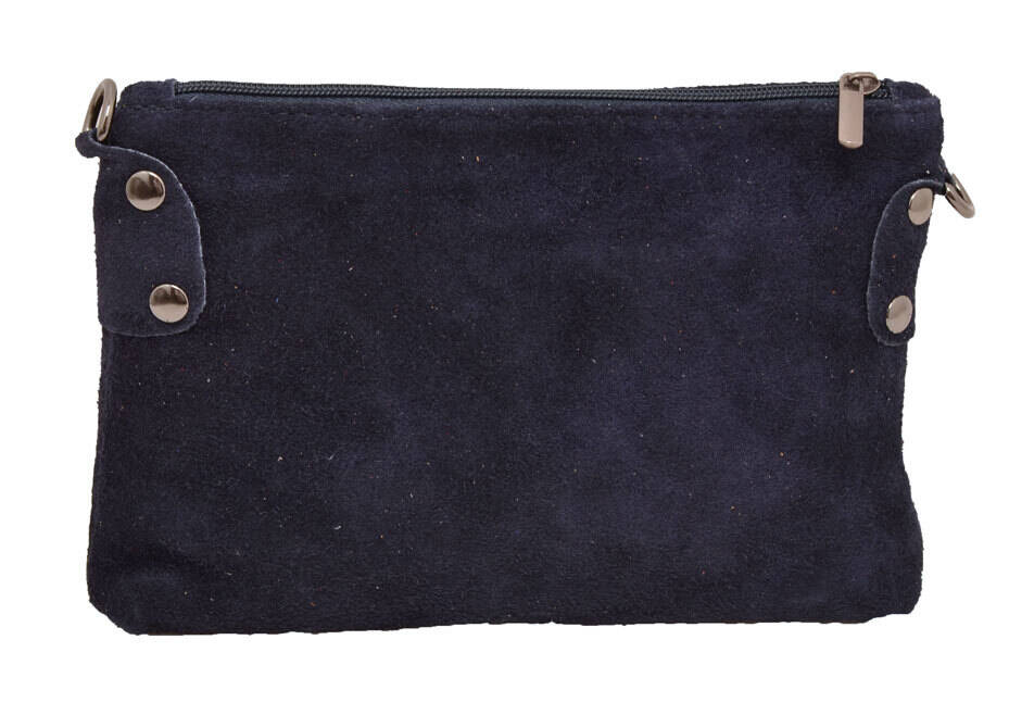 Pochette cuir vachette bleu navy tianna sac cuir dos