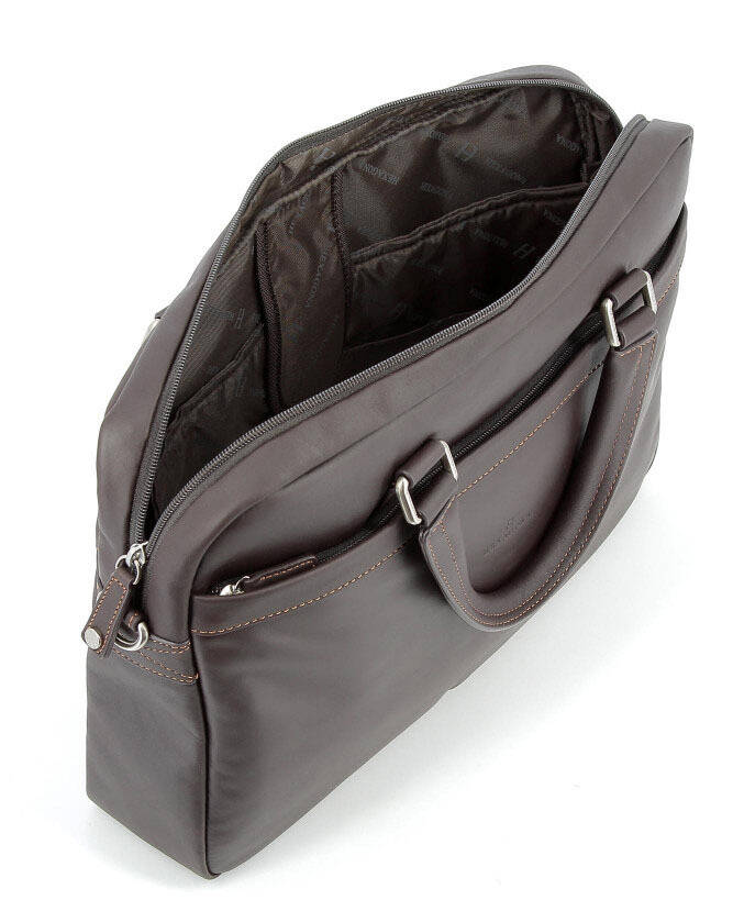 porte ordinateur hexagona marron 154663 ouvert