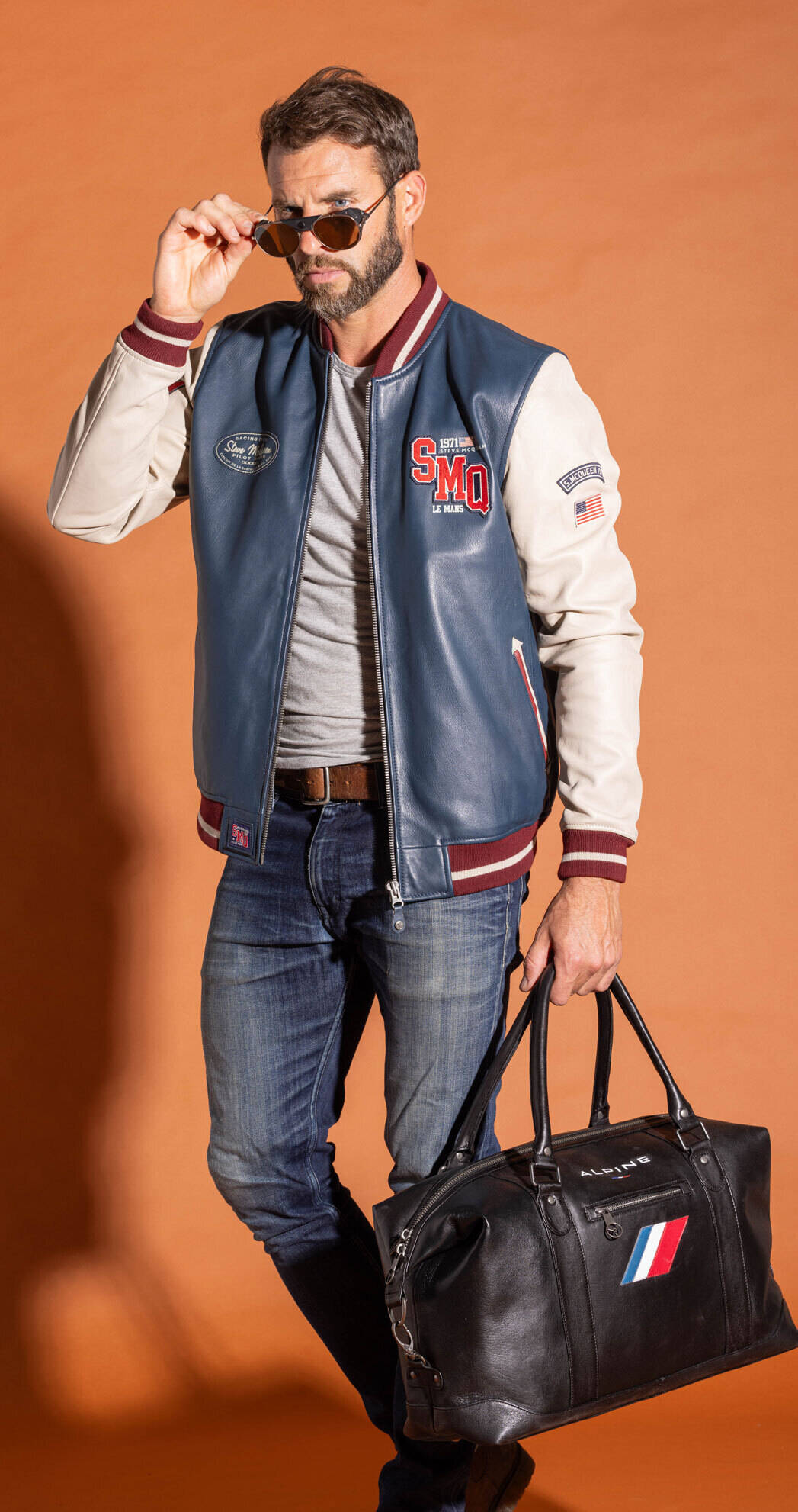 sac cuir voyage alpine noir  (6)