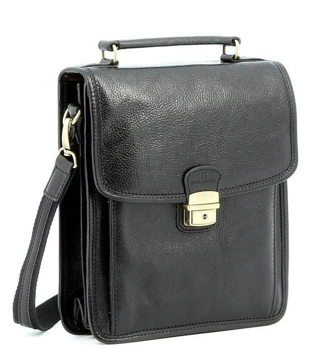 sacoche cuir noir 111943 biais