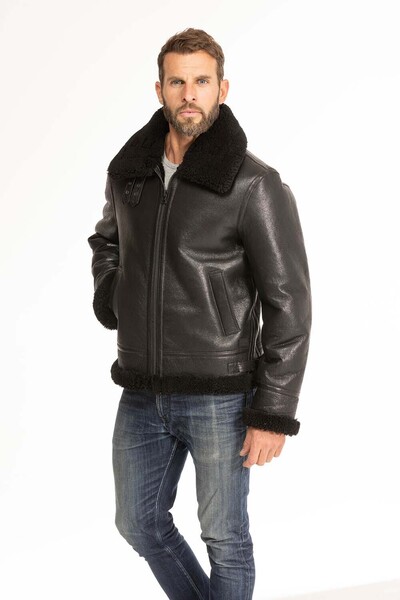 blouson bombardier homme mouton noir reagan  (13)