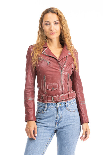 blouson cuir femme 101460 (2)