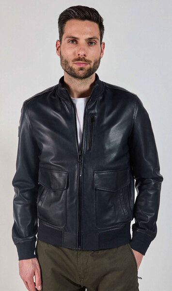 blouson cuir furtif patrouille de France (4)