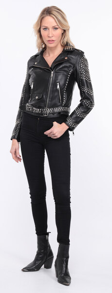 Blouson cuir noir marbella clout� (2)