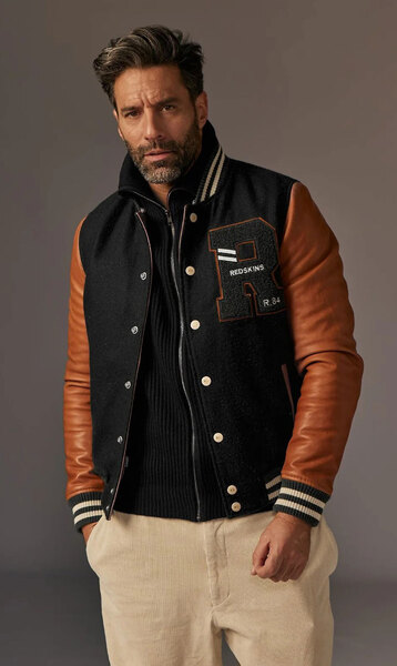 blouson cuir redskins cambridge noir cognac (4)