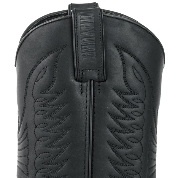 bottes cuir mayura cowboy pull grass negro réf 219 (3)