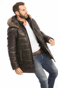 manteau cuir homme noir benji style doudoune (1)