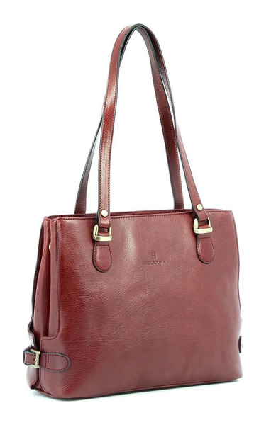 maroquinerie femme sac cuir 111322B carmin biais