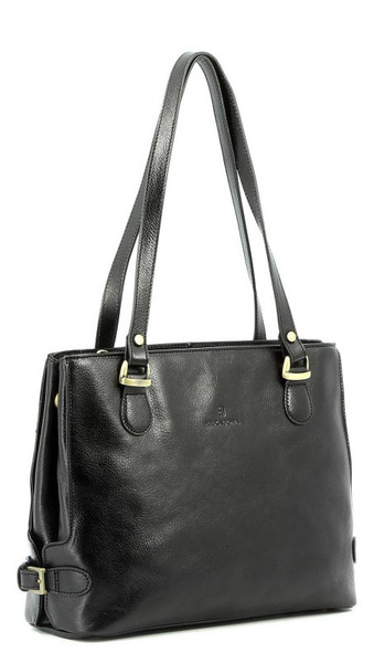maroquinerie femme sac cuir 111322B noir biais