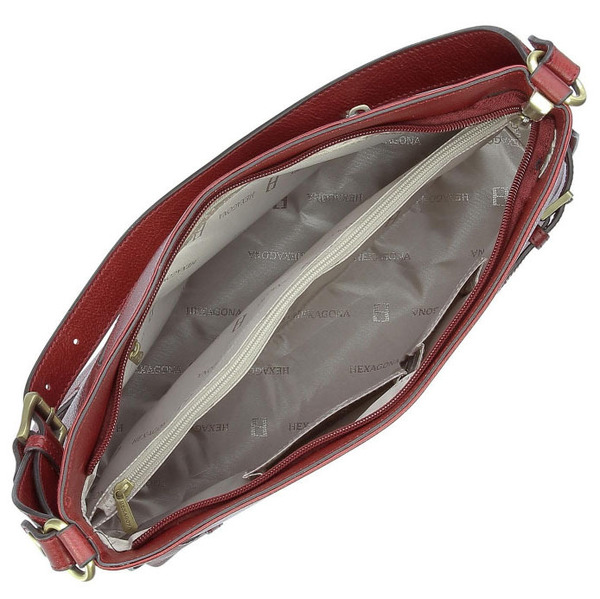 maroquinerie femme sac cuir 112266 carmin doublure