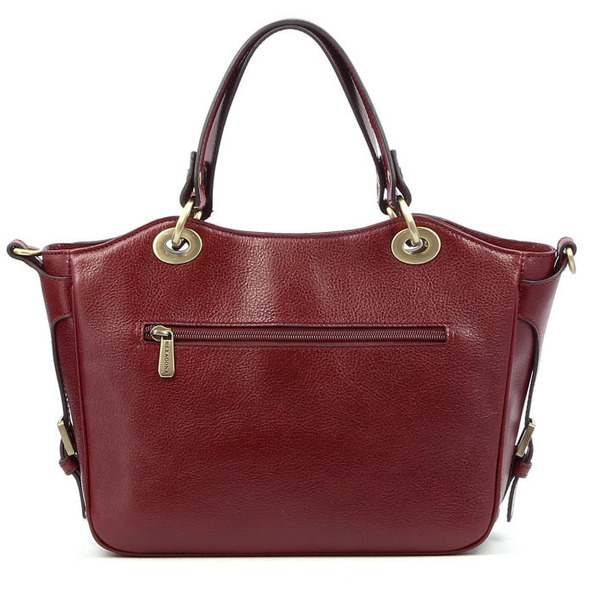maroquinerie femme sac cuir 114577 carmin dos