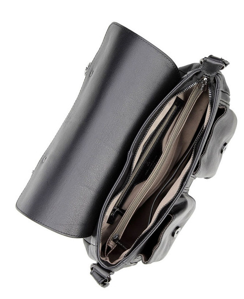 maroquinerie femme sac cuir 415366 noir doublure