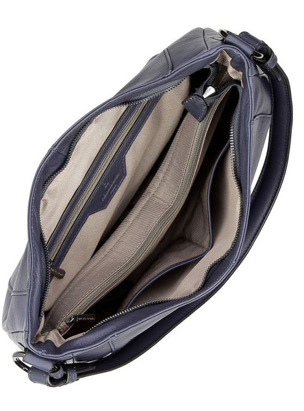 maroquinerie femme sac cuir 415373 bleu nuit doublure