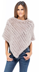 poncho fourrure lapin 6034 chaud hiver mannequin (10)