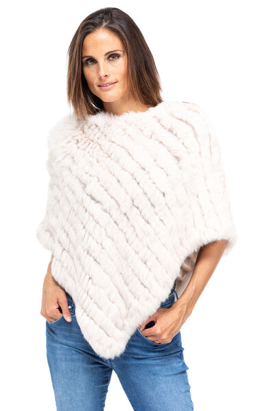 poncho fourrure lapin oakwood 6034 couleur poudre (1)