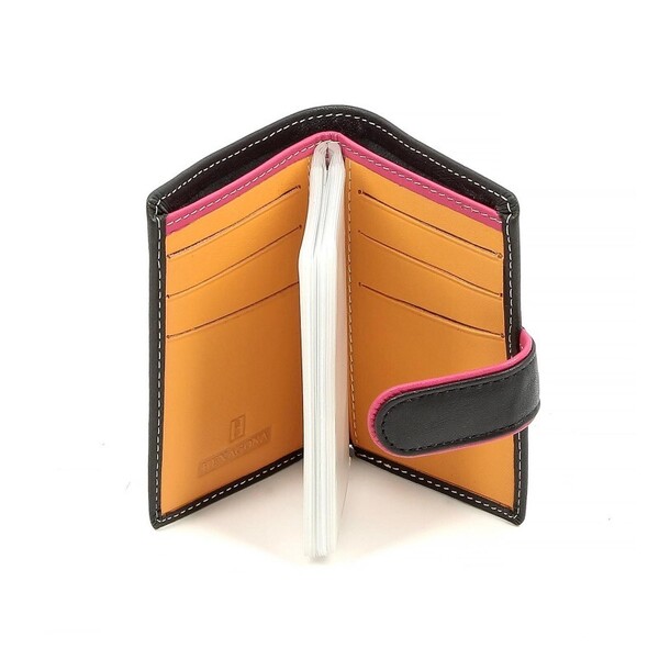 porte-carte-en-cuir-de-vachette-227375 noir ouvert