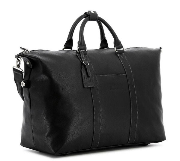sac de voyage cuir vachette noir 463134 biais