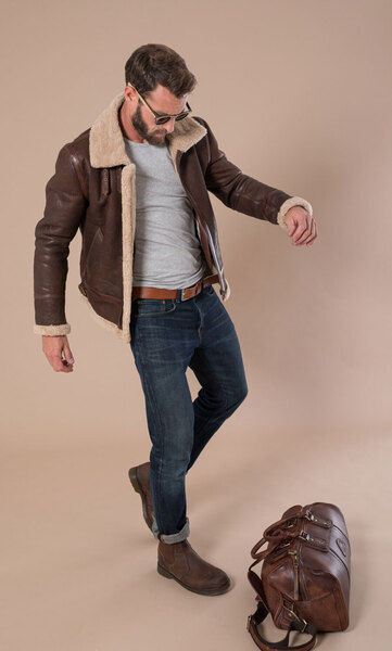 sac de voyage homme et femme vachette marron vieilli 100793 (3)