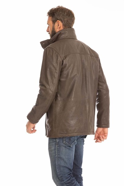 trois quart cuir homme marron logan (10)