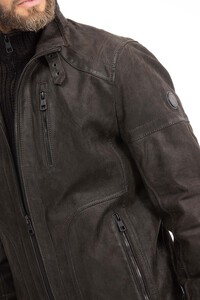 veste cuir homme franck noir marron  (17)