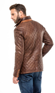 veste cuir homme style blazer e09 c469 mannequin (3)