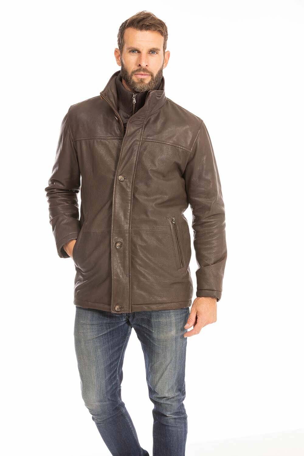 trois quart cuir homme marron logan (13)