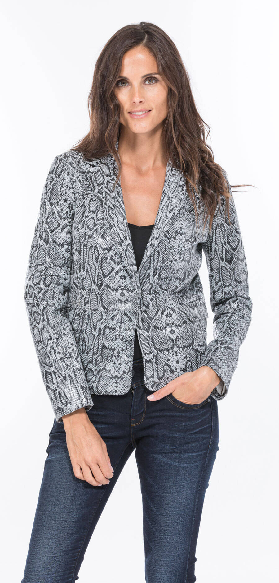 veste cuir femme aspect serpent aliana gris (1)