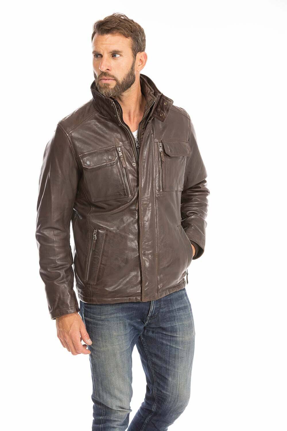 veste cuir homme marron 102911 (11)